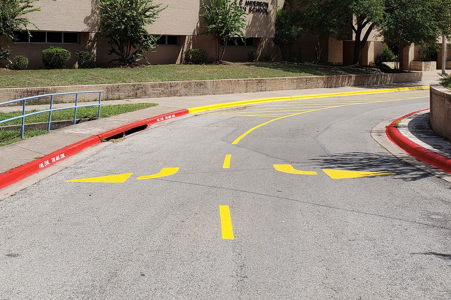 street and road striping example